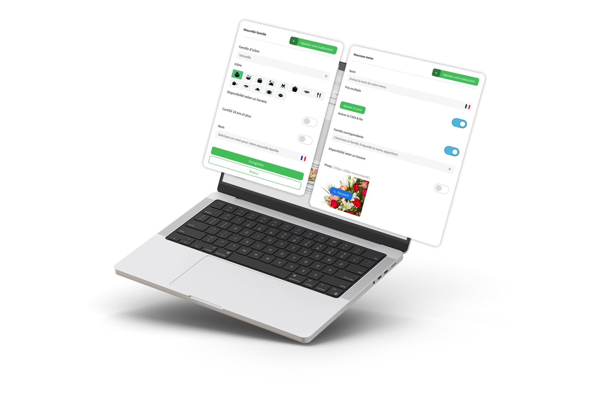 CRM digitalisation offre de service, création de produit solution ACCESS Menu